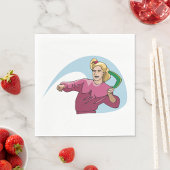 Ein Boomerang werfen Serviette