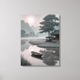 ein Boot auf dem Wasser Leinwanddruck