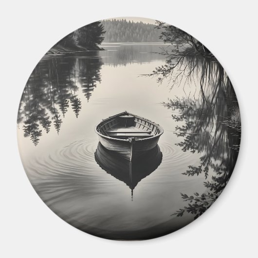 Ein Boot im Fluss Magnet (Vorne)