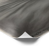 Ein Boot im Fluss Poster (Ecke)