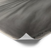 Ein Boot im Fluss Poster (Ecke)