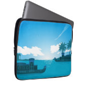 Ein Boot im Meer-18530 Laptopschutzhülle (Vorne Rechts)