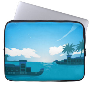 Ein Boot im Meer-18530 Laptopschutzhülle