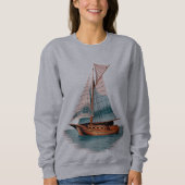 EIN BOOT IN DAS SEE GRAY SWEATSHIRT (Vorderseite)