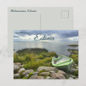 Ein Boot in Rohuneeme Estland Postkarte (Vorne/Hinten)