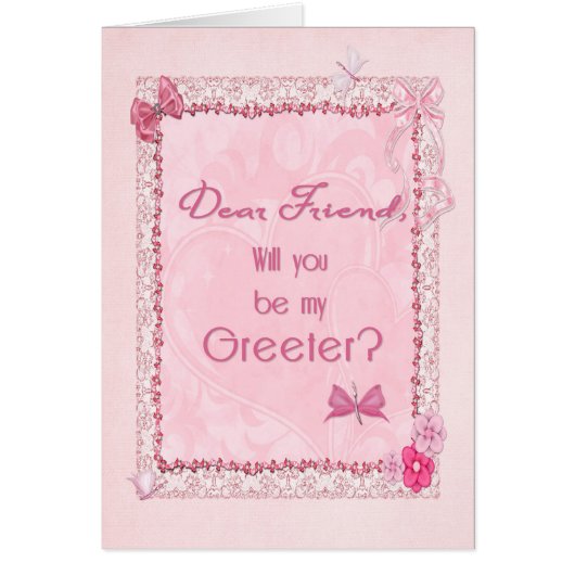 Ein Boot sieht Greeter Einladung (Vorne)