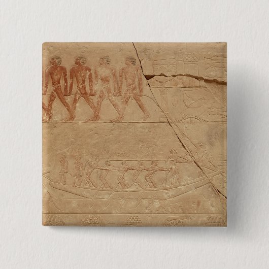 Ein Boot, vom Mastaba von Mereruka schleppen Button (Vorderseite)