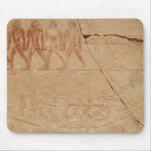 Ein Boot, vom Mastaba von Mereruka schleppen Mousepad