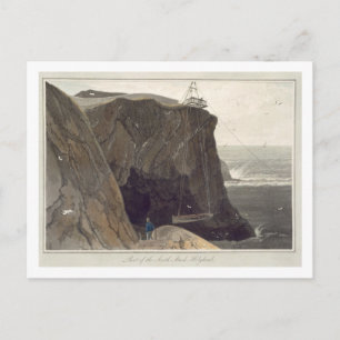 ein Boot von Holyhead aus gelassen wird, Postkarte