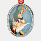 Ein bösartiger Anruf Silbernes Ornament (Links)