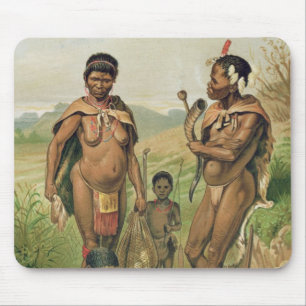 Ein Bosjesman Familienfrontispiz Mousepad