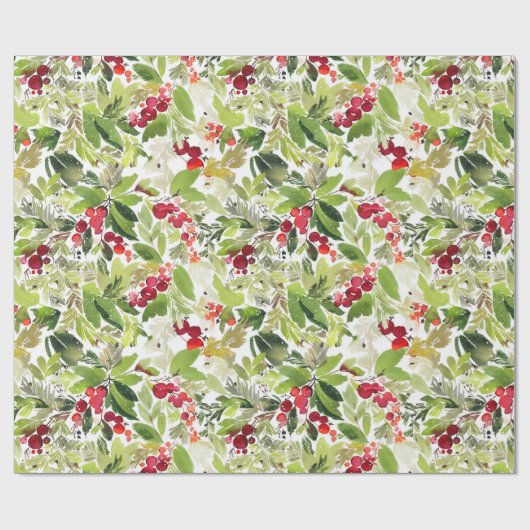 Ein botanisches Weihnachtsgeschenk Geschenkpapier (Flach)
