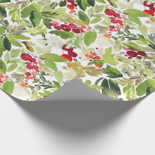 Ein botanisches Weihnachtsgeschenk Geschenkpapier (Ecke)