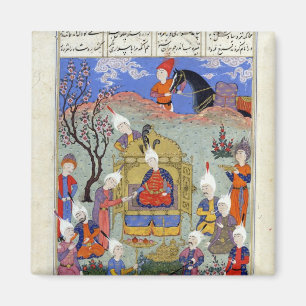 Ein Bote holt Siavosh Nachrichten Magnet