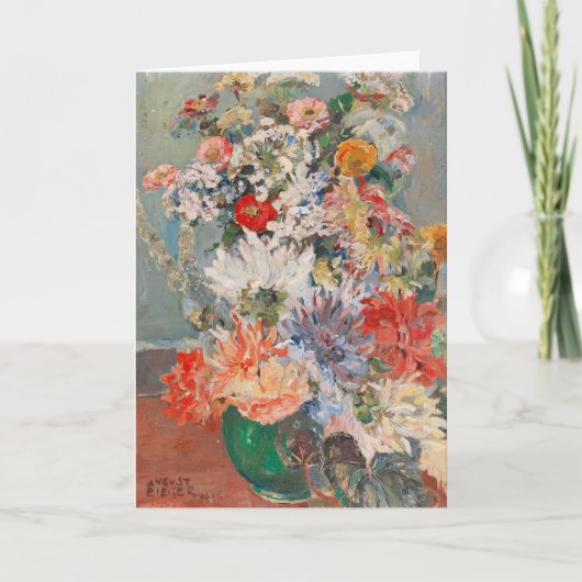 Ein Bouquet der Blume im Sommer | August Rieger Karte (Vorderseite)