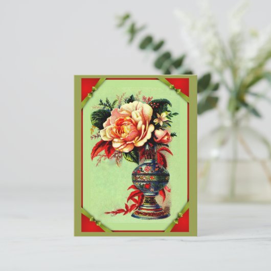 Ein Bouquet für Sie! Ab 1885. Postkarte (Stehend Vorderseite)