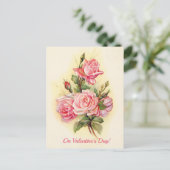 Ein Bouquet für Sie am Viktorianischen Valentinsta Postkarte (Stehend Vorderseite)
