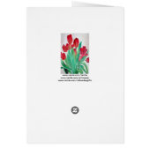 Ein Bouquet mit roten Tulips (Hinten)
