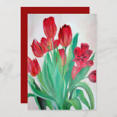 Ein Bouquet mit roten Tulips (Vorne/Hinten)