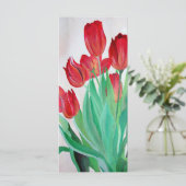 Ein Bouquet mit roten Tulips (Stehend Vorderseite)
