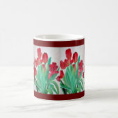 Ein Bouquet mit roten Tulips Kaffeetasse (Mittel)