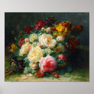 Ein Bouquet von Cabbage-Rose Poster