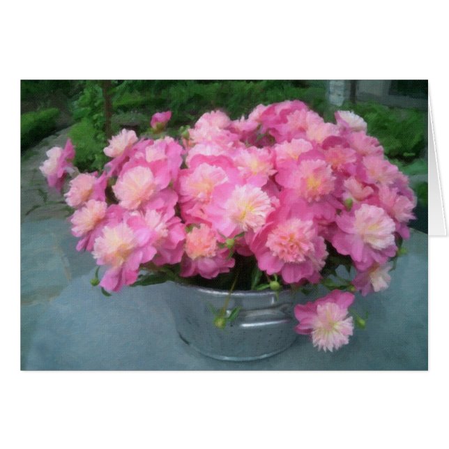 Ein Bouquet von Peonies (Vorderseite (Horizontal))