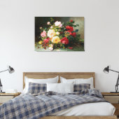 Ein Bouquet von Rose Leinwanddruck (Insitu (Schlafzimmer))