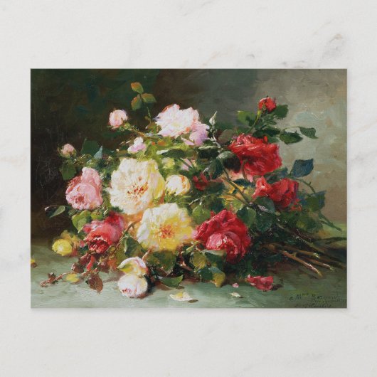 Ein Bouquet von Rose Postkarte (Vorderseite)