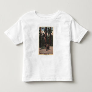 Ein Braunbär im Holz Kleinkind T-shirt