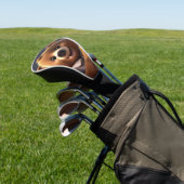 Ein brauner Cartoon, der Lieben hat, Honig zu esse Golf Headcover (In SItu)