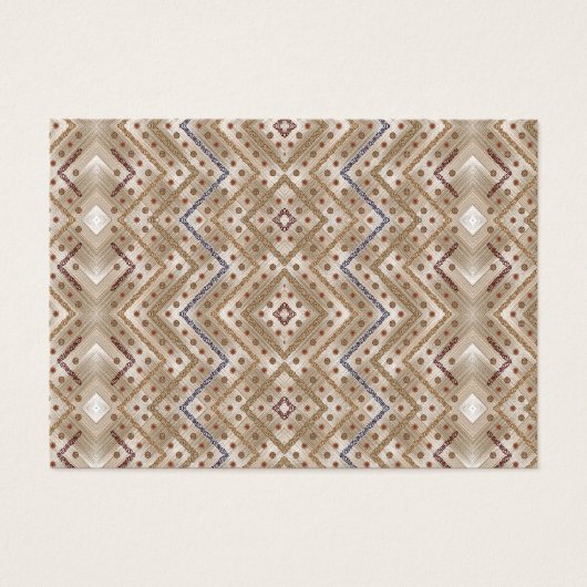 Ein brauner Teppich mit symmetrischem Design (Vorderseite)