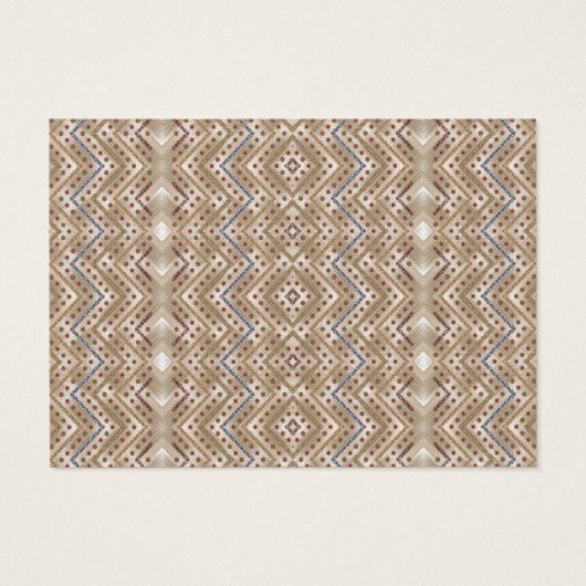 Ein brauner Teppich mit symmetrischem Design (Rückseite)