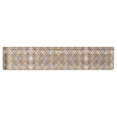 Ein brauner Teppich mit symmetrischem Design Namensplakette (Vorderseite)