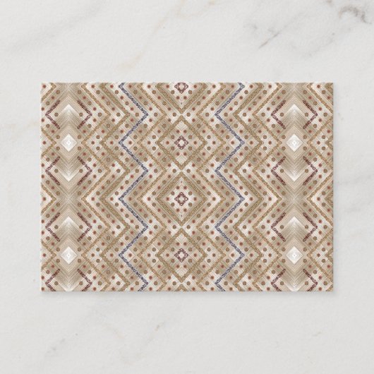 Ein brauner Teppich mit symmetrischem Design Terminkarte (Vorderseite)