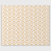 Ein brauner und orangefarbener Teppich mit einem s Geschenkpapier (Flach)