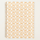 Ein brauner und orangefarbener Teppich mit einem s Planer (Vorderseite)