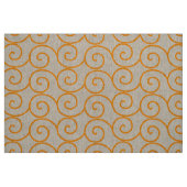 Ein brauner und orangefarbener Teppich mit einem s Stoff (Fat Quarter (45,7 x 55,9 cm))