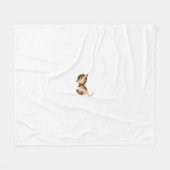 ein brauner und weißer Vogel mit großen Flügeln Fleecedecke (Vorderseite (Horizontal))