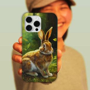 Ein braunes Kaninchen im Wald Case-Mate iPhone Hülle