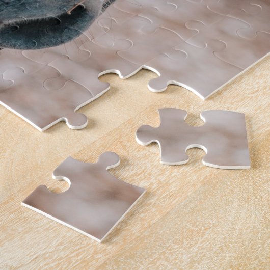 Ein braunes Pferd-Portrait Puzzle (Seite)