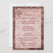 Ein Brautparty Einladung (Rückseite)