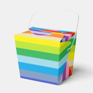 Ein breitere Spektrum-Regenbogen-Streifen Geschenkschachtel