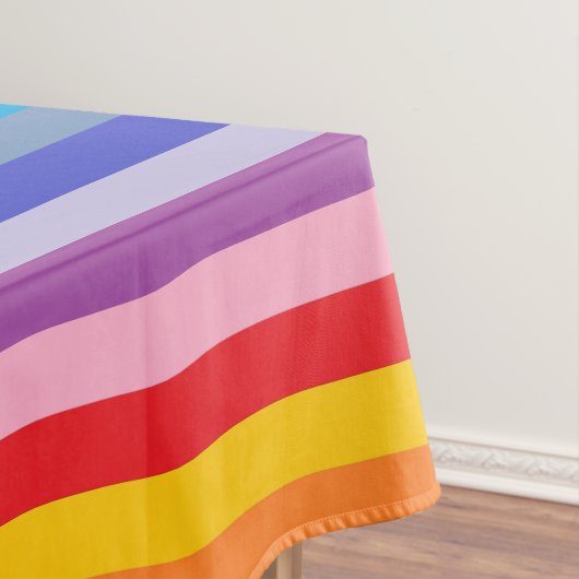 Ein breitere Spektrum-Regenbogen-Streifen Tischdecke (Beispiel)