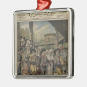 Ein bretonisches Hochzeitsrecht in Paris Silbernes Ornament (Links)