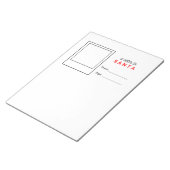 Ein Brief an den Weihnachtsmann Notizblock (angewinkelt)