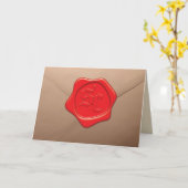 Ein Brief des Weihnachtsmannes Karte (Gelbe Blume)