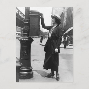 Ein Brief in New York City verschicken Postkarte