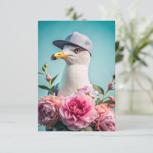 Ein Brief mit einer Möwe danke (Stehend Vorderseite)