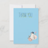 Ein Brief mit einer Möwe danke (Rückseite)